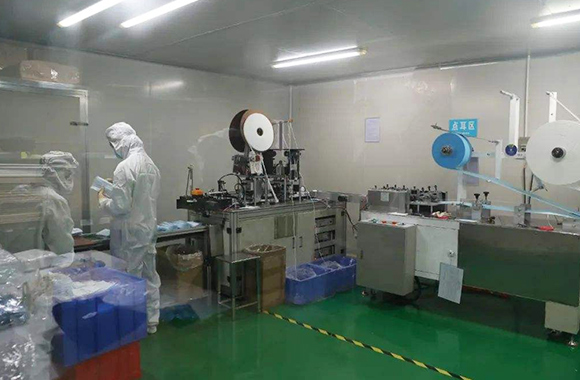 廣安中民醫(yī)療科技有限公司岳池口罩廠施工現(xiàn)場