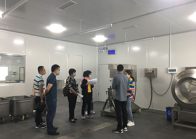 四川錦匠食品有限公司食品生產(chǎn)許可證新增審核現(xiàn)場